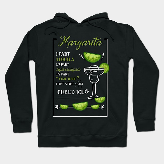 Margarita Cocktail Bar Drinks Barkeeper Restaurant Hoodie by amango